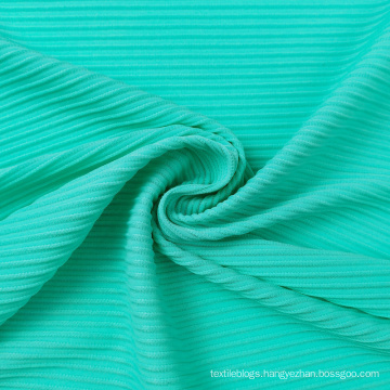 latest polyamide 90 lycra 10 elastic ribbed swimwear fabric with good stretch